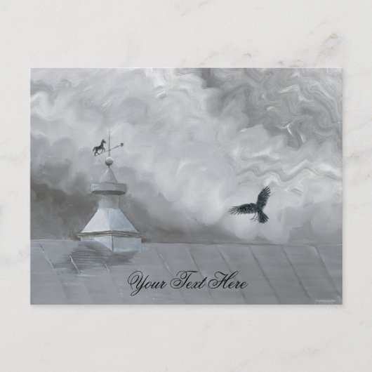 Crow & Weather Vane briefkaart (Voorkant)