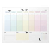 Crow Weekly Planner Notitieblok (Voorkant)