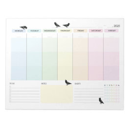 Crow Weekly Planner Notitieblok
