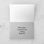 Crow Wenskaart Kaart (Binnen)