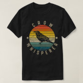 Crow Whisperer  Sunset Cute Raven T-shirt (Design voorkant)