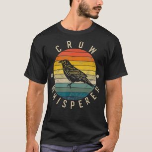 Crow Whisperer  Sunset Cute Raven T-shirt