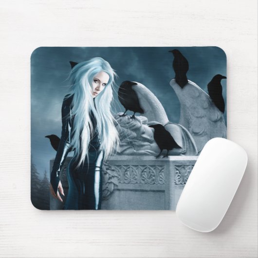 Crow Witch Mousepad Muismat (Met muis)