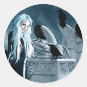 Crow Witch Sticker (Voorkant)