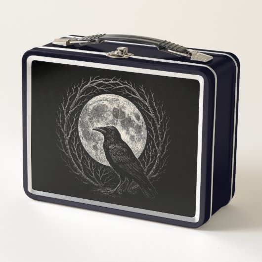 Crow with Full Moon Folk Horror (Voorkant)