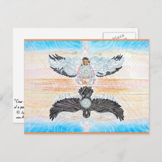 Crow Woman Fairy Briefkaarten (Voorkant / Achterkant)