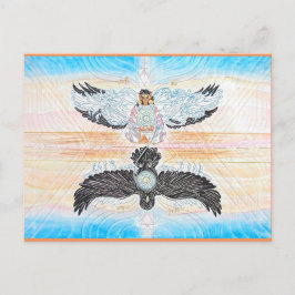 Crow Woman Fairy Briefkaarten