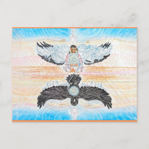 Crow Woman Fairy Briefkaarten