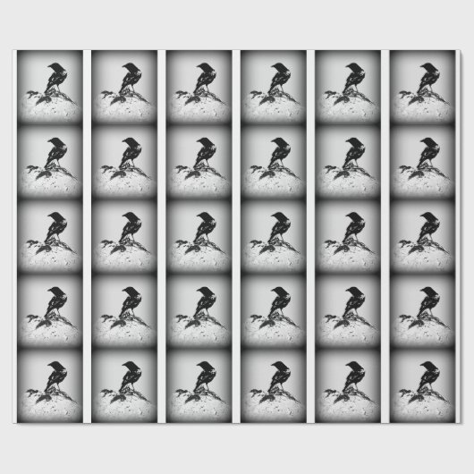 Crow Wrapping Paper Cadeaupapier (Vlak)