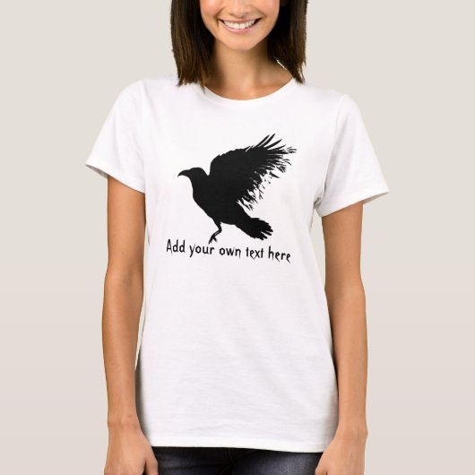Crow - zwart t-shirt (Voorkant)