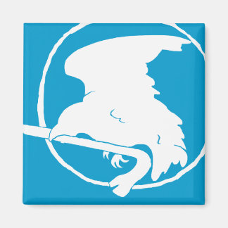 Crowbar Magnet wit/blauw, rond en vierkant