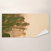 Crowd bij concert - retro-achtige fotoconcert, cro badhanddoek (Badhanddoek)