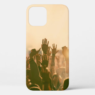 Crowd bij concert - retro-achtige fotoconcert, cro Case-Mate iPhone case