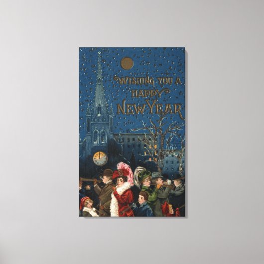 Crowd Blows Horns Canvas Afdruk (Voorkant)