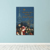 Crowd Blows Horns Canvas Afdruk (Insitu (Houten vloer))