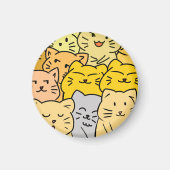 Crowd cat magneet (Voorkant)