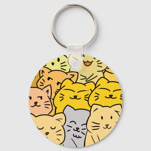 Crowd cat sleutelhanger (Achterkant)