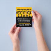 Crowd design, buurtwacht Community Advertentie Flyer (Hand)