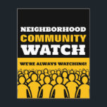 Crowd design, buurtwacht Community Warning Flyer<br><div class="desc">Crowd Design,  buurtwacht Community Warning Flyer van The Visitekaartje Store.</div>