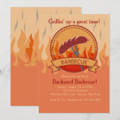 Crowd Pleaser Barbecue Uitnodiging (Voorkant / Achterkant)