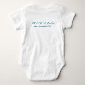 CrowdAbout.us White Baby Romper (Achterkant)