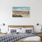 Crowded Beach Scene Canvas Afdruk (Insitu (Slaapkamer))