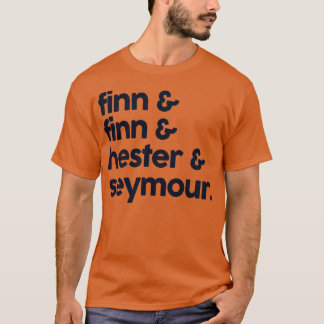 Crowded House Classic Namen Lijst Design T-shirt