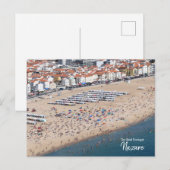 Crowded- Nazare, Portugal Briefkaart (Voorkant / Achterkant)