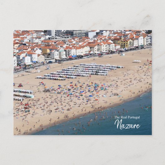 Crowded- Nazare, Portugal Briefkaart (Voorkant)