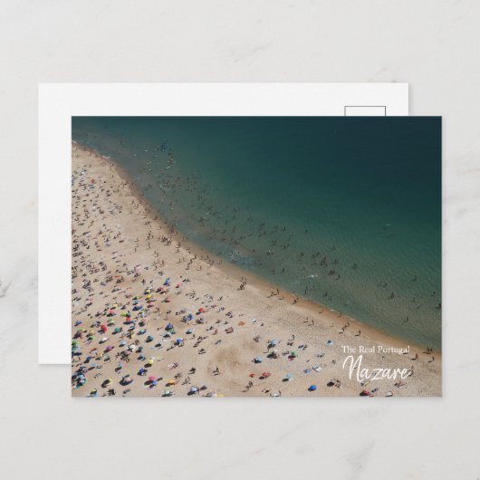 Crowded- Nazare, Portugal Briefkaart (Voorkant / Achterkant)
