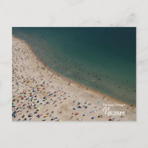 Crowded- Nazare, Portugal Briefkaart