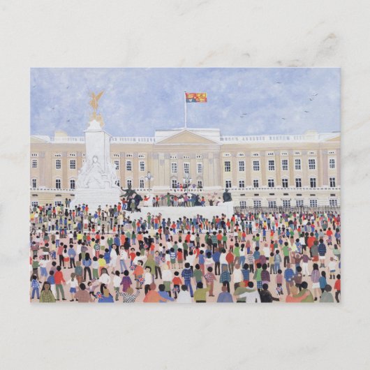 Crowds around the Palace 1995 Briefkaart (Voorkant)