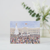 Crowds around the Palace 1995 Briefkaart (Staand voorkant)