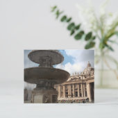 Crowds verzamelen op St Peter's Square Briefkaart (Staand voorkant)