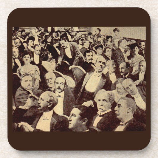 crowdscène uit 1920 bier onderzetter (Voorkant)