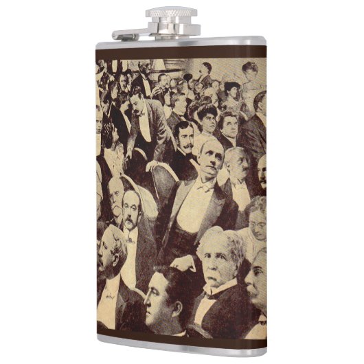 crowdscène uit 1920 heupfles (Links)