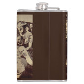 crowdscène uit 1920 heupfles (Achterkant)