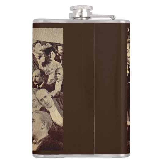 crowdscène uit 1920 heupfles (Achterkant)