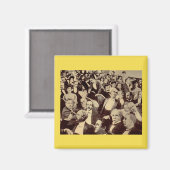 crowdscène uit 1920 magneet (Voorkant / Achterkant)