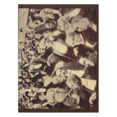 crowdscène uit 1920 tafelkleed (Voorkant)