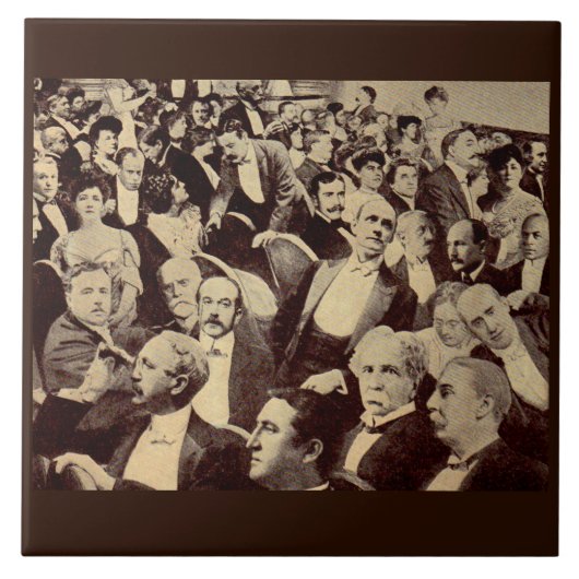 crowdscène uit 1920 tegeltje (Voorkant)
