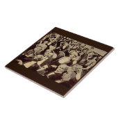 crowdscène uit 1920 tegeltje (Zijkant)