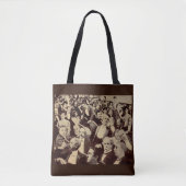 crowdscène uit 1920 tote bag (Voorkant)