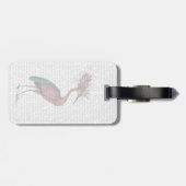 Crowed Marsala Heron Bagagelabel (Achterkant horizontaal)