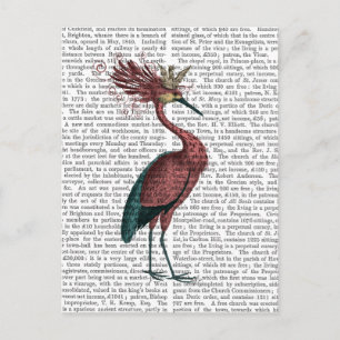 Crowed Marsala Heron Briefkaart