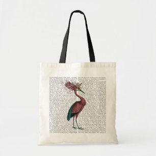 Crowed Marsala Heron Tote Bag