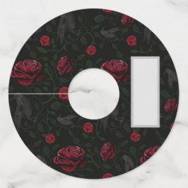 Crowes en Rozen Wijnglaslabel