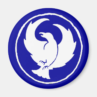 Crowfoot Magneet in blauw, rond of vierkant