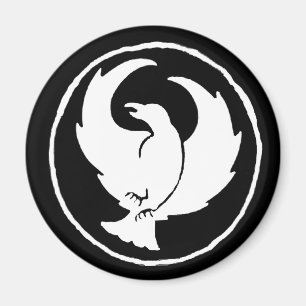 Crowfoot Magnet in Wit, Rond of Vierkant