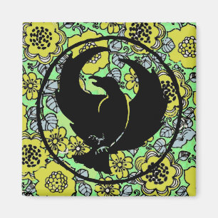 Crowfoot Magnet met Gele Bloemen